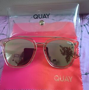 Quay Gold Sunglasses